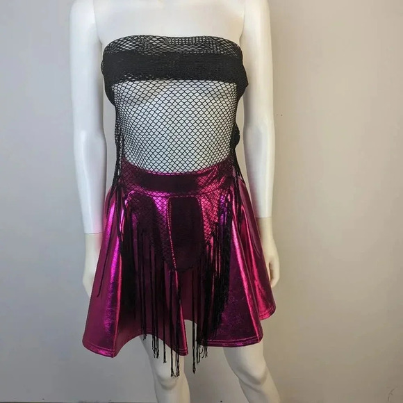 Boho Lace Fringe Mesh Shawl - Picture 4 of 6